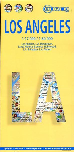Los Angeles Map | stadsplattegrond 9783866093447  Berndtson / Borch   Stadsplattegronden California, Nevada