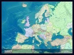 [25] Europa PLANOKAART * 9783871298028  Columbus   Wandkaarten Europa