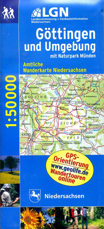 WL10  Göttingen u.Umg. | topografische wandelkaart 1:50.000 9783894356675  LVA Niedersachsen TK 50 NP 1:50.000  Wandelkaarten Bremen, Ems, Weser, Hannover & overig Niedersachsen