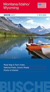 Montana, Idaho, Wyoming 1:975.000 9783897643857  Busche   Landkaarten en wegenkaarten 