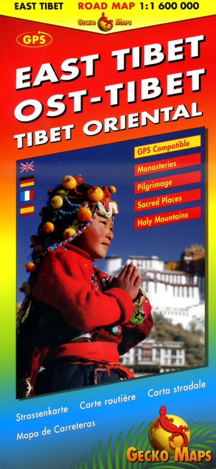 Road Map East Tibet 1:600.000 * 9783906593425  Gecko Maps   Landkaarten en wegenkaarten Tibet