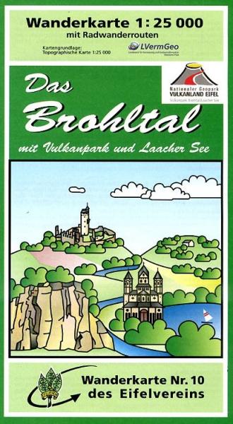wandelkaart EV-10  Das Brohltal 1:25.000 9783921805794  Eifelverein Wandelkaarten Eifel  Wandelkaarten Eifel