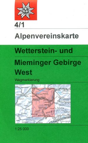 Alpenverein wandelkaart AV-04/1 Wetterstein + Mieminger Geb./ West 1:25.000 [2016] 9783928777193  AlpenVerein Alpenvereinskarten  Wandelkaarten Tirol