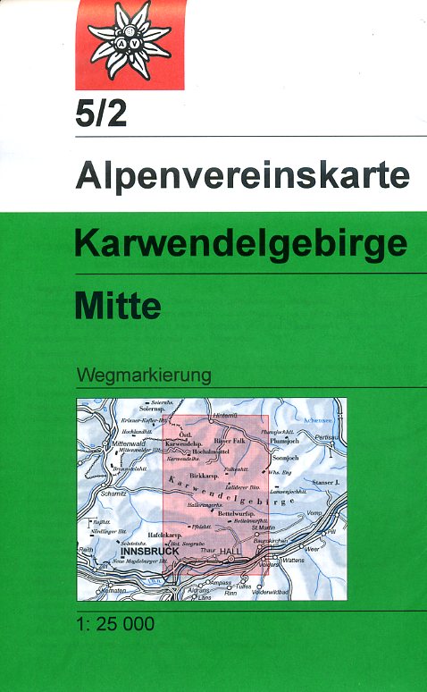 Alpenverein wandelkaart AV-05/2 Karwendel Mitte 1:25.000 [2015] 9783928777216  AlpenVerein Alpenvereinskarten  Wandelkaarten Tirol