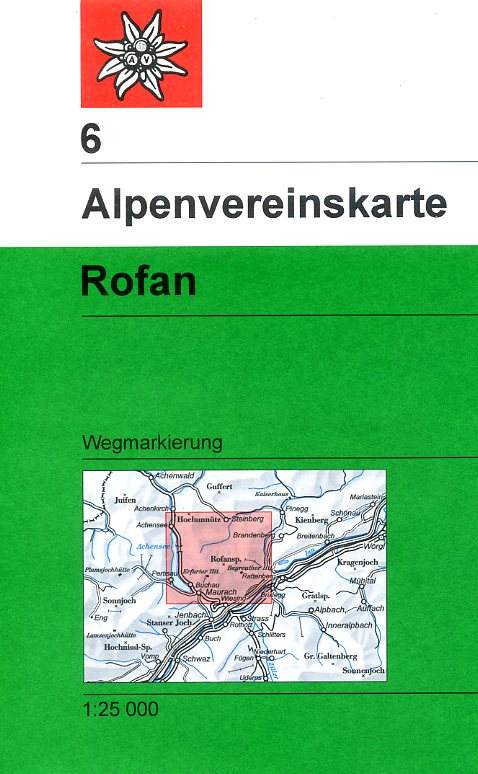 wandelkaart AV-06 Rofan [2018] Alpenverein 9783928777223  AlpenVerein Alpenvereinskarten  Wandelkaarten Tirol