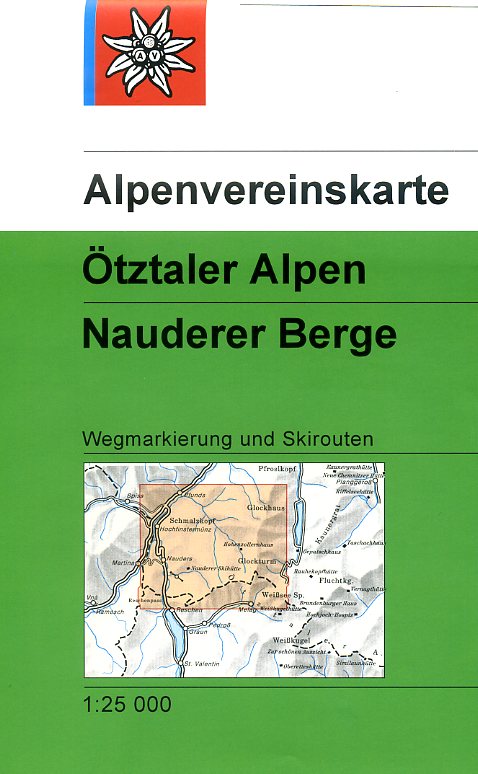 Alpenverein wandelkaart AV-30/4 Ötztaler Alpen/ Nauderer Berge 1:25.000 [2017] 9783928777421  AlpenVerein Alpenvereinskarten  Wandelkaarten Tirol