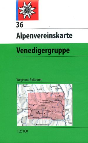 Alpenverein wandelkaart AV-36  Venedigergruppe 1:25.000 [2014] 9783928777490  AlpenVerein Alpenvereinskarten  Wandelkaarten Osttirol