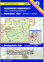 Teil 2  Deutschland West 9783929540215  DKV/Jübermann Wassersp. 1:550.000  Watersportboeken Nordrhein-Westfalen