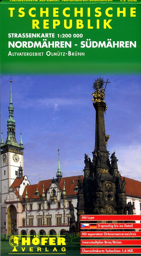 CS-006 Nordmähren-Südmähren 9783931103064  Höfer Verlag   Landkaarten en wegenkaarten Oost-Tsjechië, Moravië