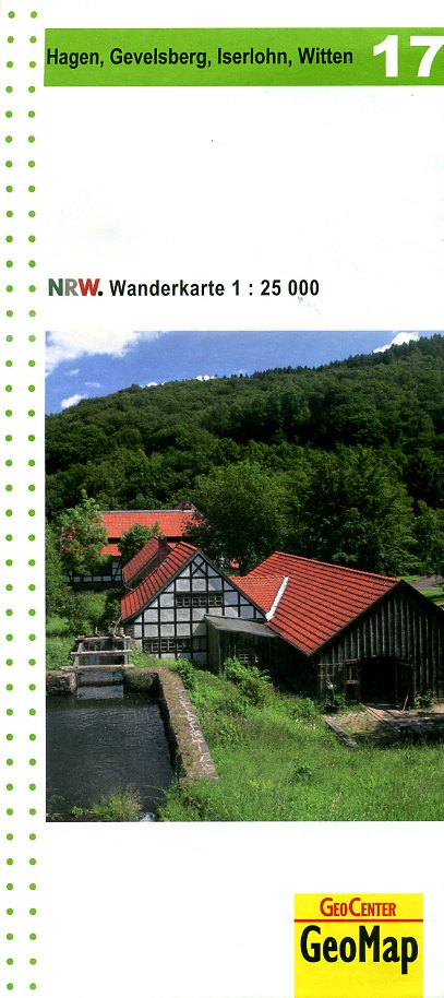 NRW-17 Hagen u. Umgebung | wandelkaart 1:25.000 9783936184563  Geomap / LVA NRW Grüne Reihe  Wandelkaarten Sauerland
