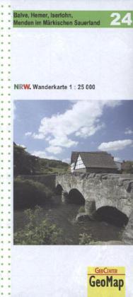 NRW-24 Hemer im Märkischen Sauerland | wandelkaart 1:25.000 9783936184655  Geomap / LVA NRW Grüne Reihe  Wandelkaarten Sauerland
