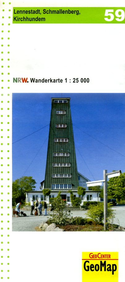 NRW-59  Lennestadt, Schmallenberg, Kirchhundem | wandelkaart 1:25.000 9783936184693  Geomap / LVA NRW Grüne Reihe  Wandelkaarten Sauerland