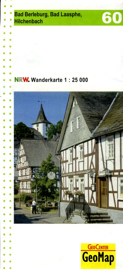 NRW-60 Bad Berleburg | wandelkaart 1:25.000 9783936184709  Geomap / LVA NRW Grüne Reihe  Wandelkaarten Sauerland