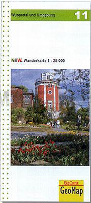 NRW-11 Wuppertal und Umgebung | wandelkaart 1:25.000 9783936184785  Geomap / LVA NRW Grüne Reihe  Wandelkaarten Düsseldorf, Wuppertal & Bergisches Land