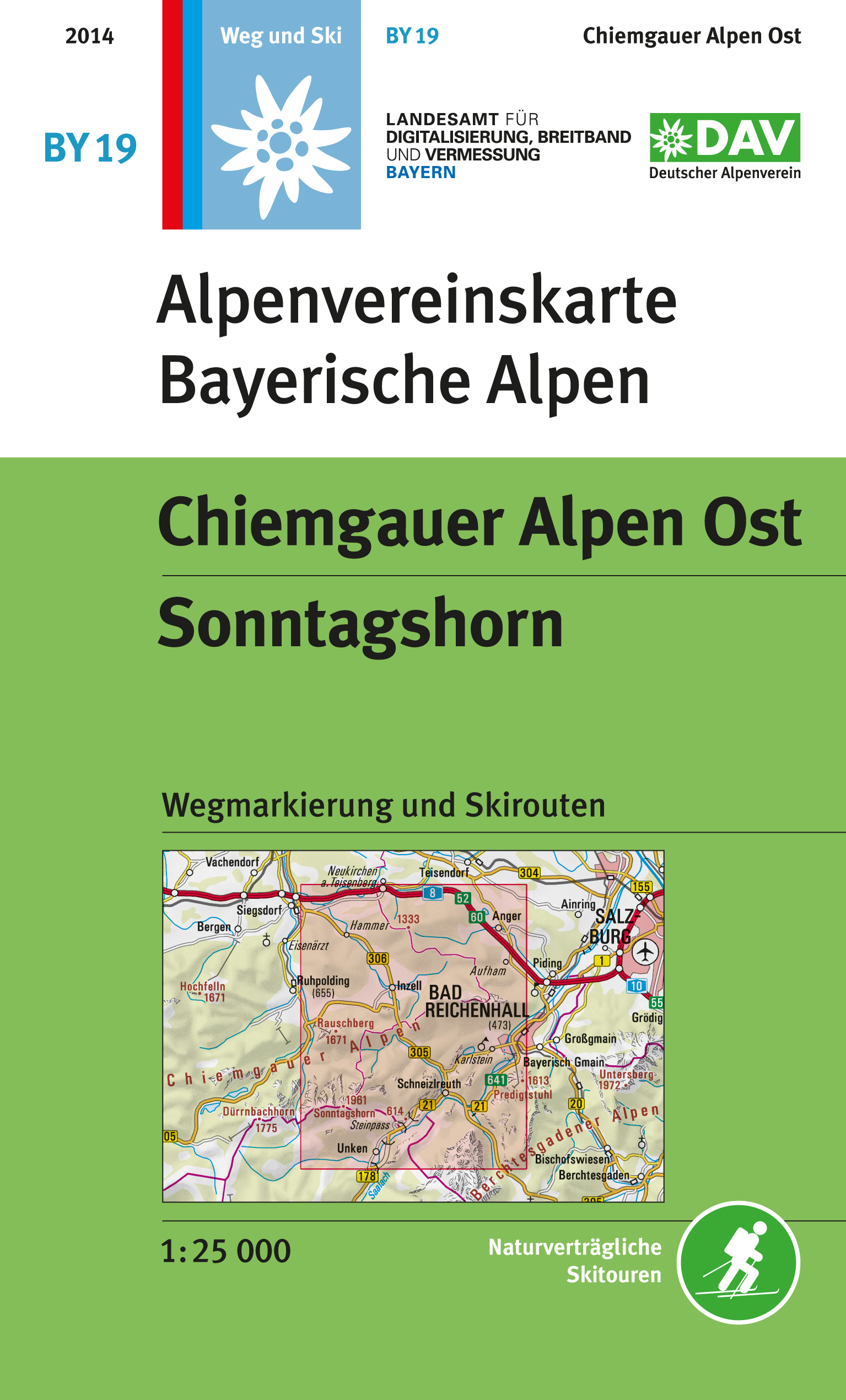 wandelkaart BY-19 Chiemgau-Ost 1:25.000 Alpenverein 9783937530246  Deutscher AlpenVerein Alpenvereinskarten  Wandelkaarten Beierse Alpen