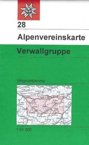 wandelkaart AV-28  Verwallgruppe [2010] Alpenverein 9783937530543  AlpenVerein Alpenvereinskarten  Wandelkaarten Vorarlberg