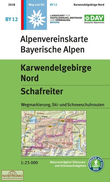 Alpenverein wandelkaart BY-12 Karwendelgebirge Nord 1:25.000 9783937530819  Deutscher AlpenVerein Alpenvereinskarten  Wandelkaarten Beierse Alpen