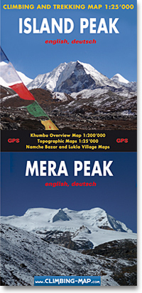Island Peak / Mera Peak 1:25.000 9783952329450  Climbing-Map   Wandelkaarten Nepal