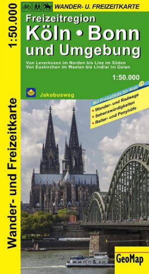 Köln, Bonn und Umgebung 1:50.000 9783959650021  GeoMap   Wandelkaarten Aken, Keulen en Bonn