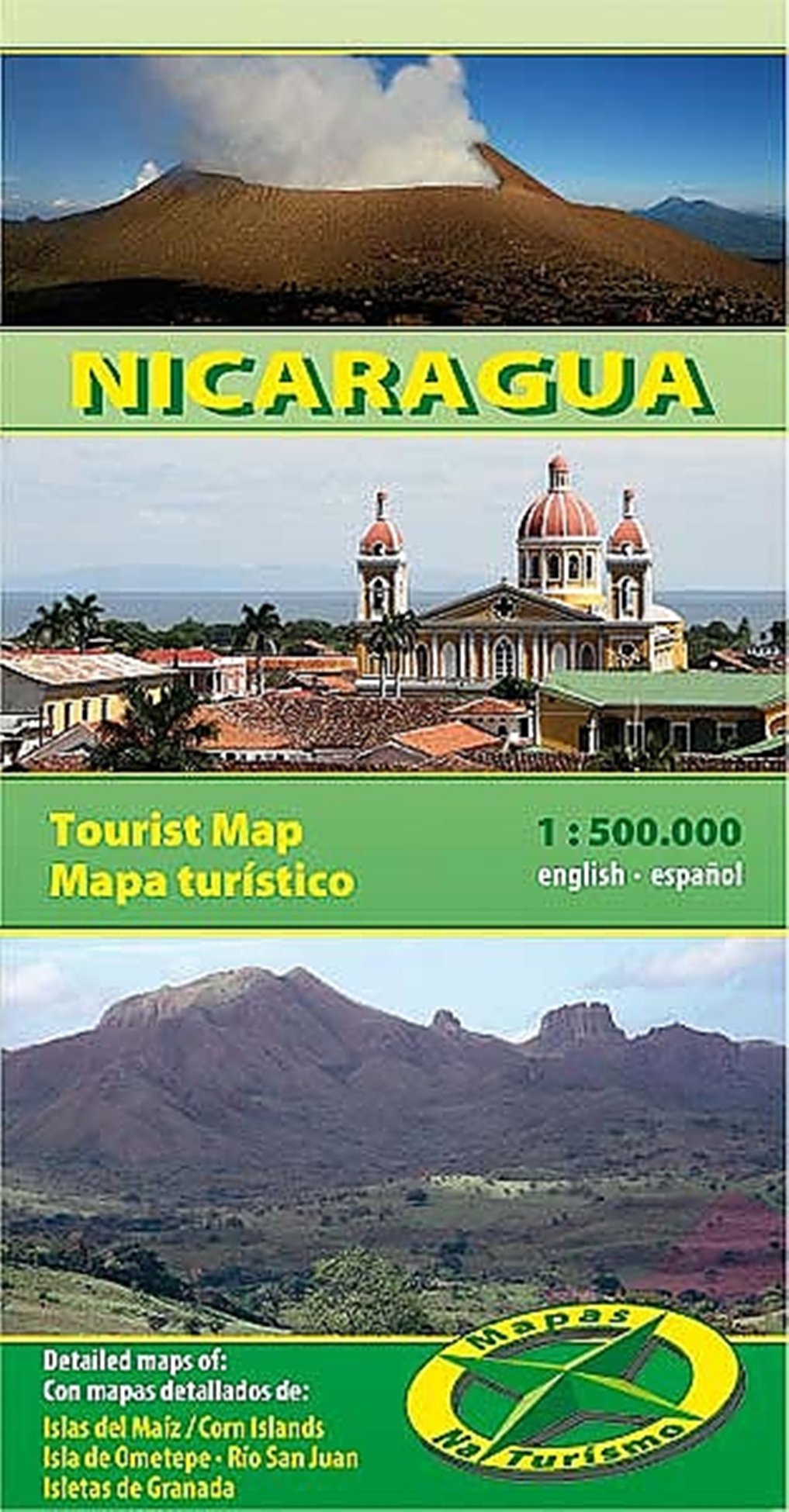 Nicaragua 1:500.000 9783981126907  Mapas Naturismo   Landkaarten en wegenkaarten Overig Midden-Amerika