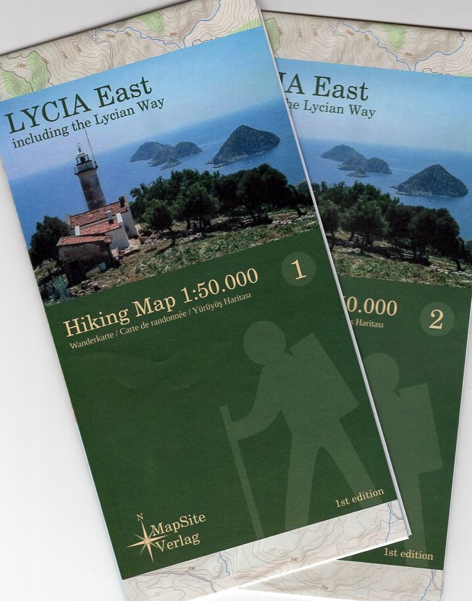 Lycia East (Lycische Kust - oost) 1:50.000 9783981721607  MapSite Verlag   Meerdaagse wandelroutes, Wandelkaarten Middellandse Zeekust Turkije