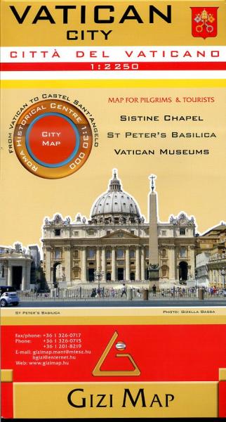 Vatican City, Vaticaan stadsplattegrond 9786155010095  Gizi Map   Stadsplattegronden Rome, Lazio
