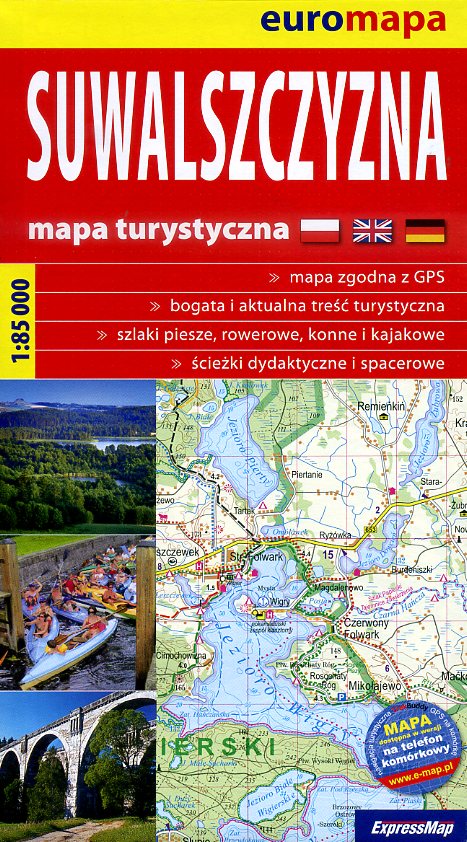 Suwalszczyzna | wandelkaart 1:85.000 (Suwalski) 9788360120415  ExpressMap   Wandelkaarten Noordoost-Polen met Mazurië