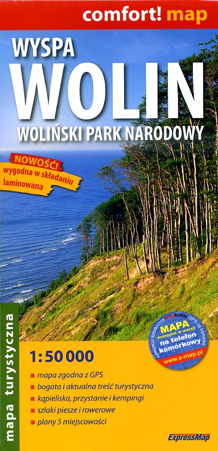 Wyspa Wolin | wandelkaart 1:50.000 9788360120545  ExpressMap   Wandelkaarten Noordoost-Polen met Mazurië