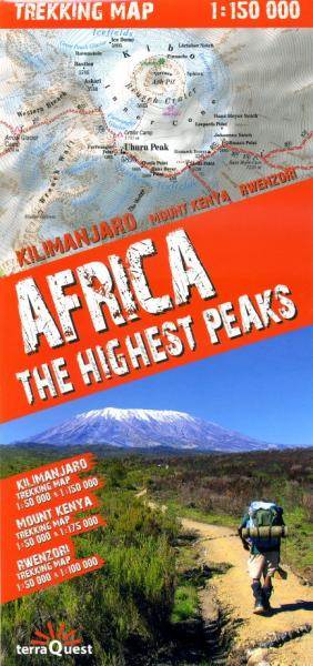 Africa - the Highest Peaks Trekking Map 9788361155287  TerraQuest   Wandelkaarten Oost-Afrika