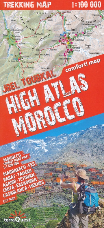 High Atlas 1:100.000 & Marokko 1:1.500.000 9788361155577  TerraQuest   Wandelkaarten Marokko