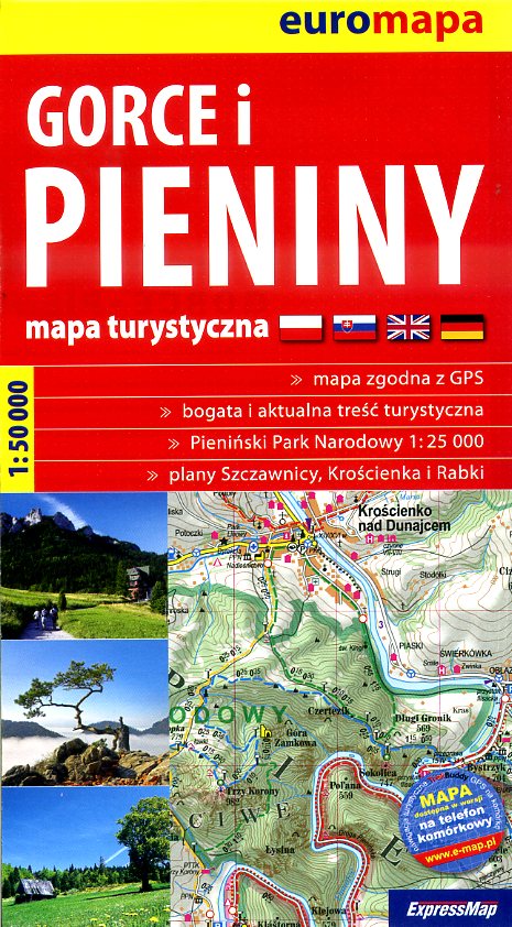 Gorce & Pieniny | wandelkaart 1:50.000 9788375463743  ExpressMap   Wandelkaarten Krakau, Poolse Tatra, Zuid-Polen