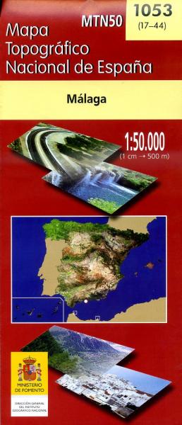 Hoja 1053 Malaga 9788441607873  CNIG Spanje 1:50.000  Wandelkaarten Prov. Málaga & Granada, Grazalema, Sierra Nevada