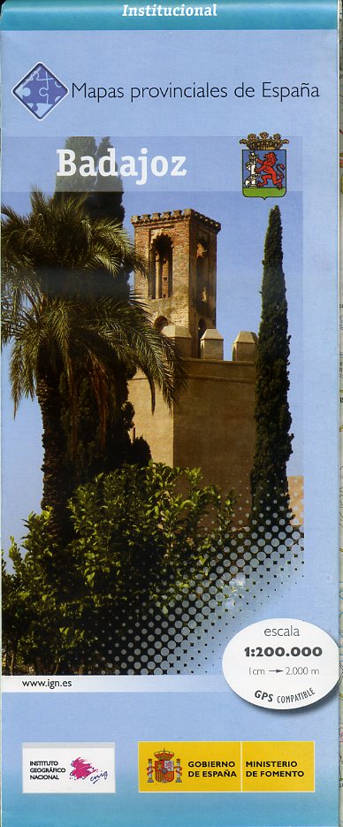 Prov.: Badajoz 1:200.000 9788441622852  CNIG Provinciekaarten Spanje  Landkaarten en wegenkaarten Extremadura