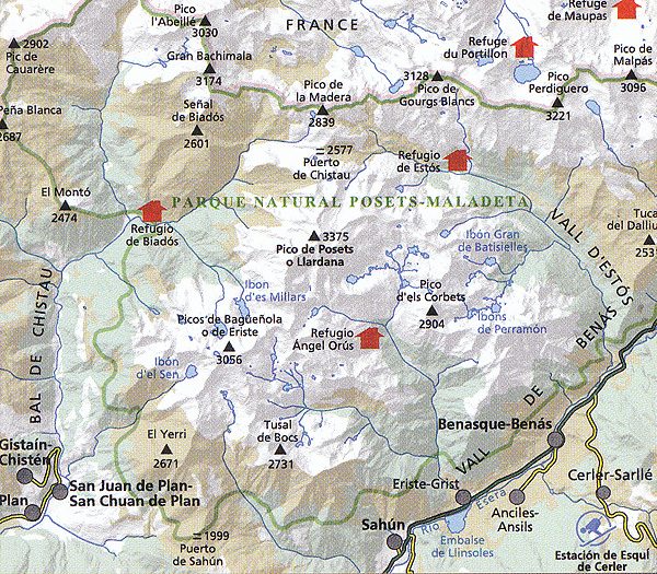wandelkaart Posets Maladeta Parque Nacional 1:25.000 9788480904896  Editorial Alpina   Wandelkaarten Spaanse Pyreneeën
