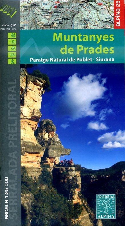 wandelkaart Muntanyes de Prades 1:25.000 9788480905169  Editorial Alpina   Wandelkaarten Spaanse Pyreneeën