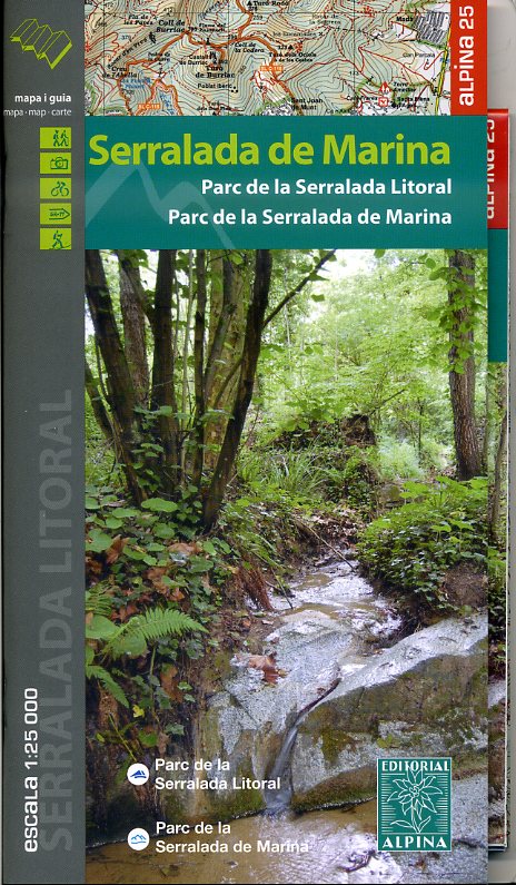 wandelkaart Serralada de Marina 1:25.000 9788480905183  Editorial Alpina   Wandelkaarten Catalonië