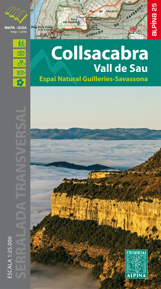 wandelkaart Collsacabra, Vall de Sau 1:25.000 9788480906067  Editorial Alpina   Wandelkaarten Catalonië