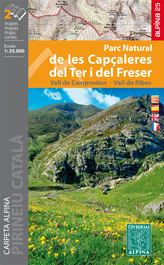 wandelkaart Capçaleres del Ter i del Freser Parc Natural 1:25.000 9788480906272  Editorial Alpina   Wandelkaarten Spaanse Pyreneeën
