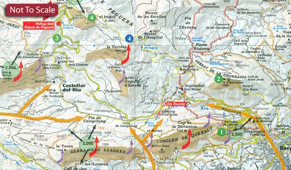 wandelkaart Bergueda 1:50.000 9788480906340  Editorial Alpina   Wandelkaarten Spaanse Pyreneeën