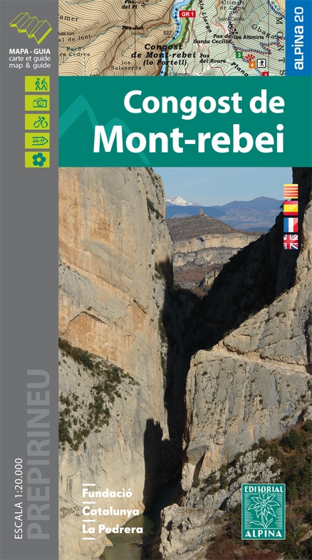 wandelkaart Congost de Mont Rebei 1:20.000 9788480906470  Editorial Alpina   Wandelkaarten Spaanse Pyreneeën