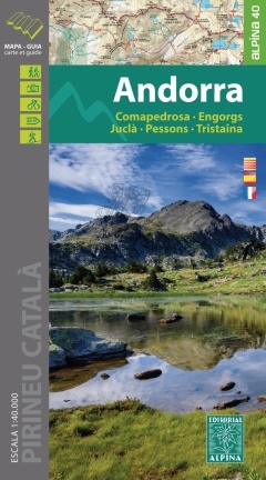 wandelkaart Andorra 1:40.000 * 9788480906623  Editorial Alpina   Wandelkaarten Spaanse Pyreneeën