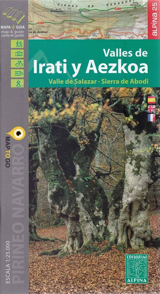 wandelkaart Valles de Iraty y Aezkoa, 1:25.000 9788480906685  Editorial Alpina   Wandelkaarten Baskenland, Navarra, Rioja