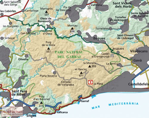 wandelkaart Garraf 1:25.000 9788480906937  Editorial Alpina   Wandelkaarten Catalonië
