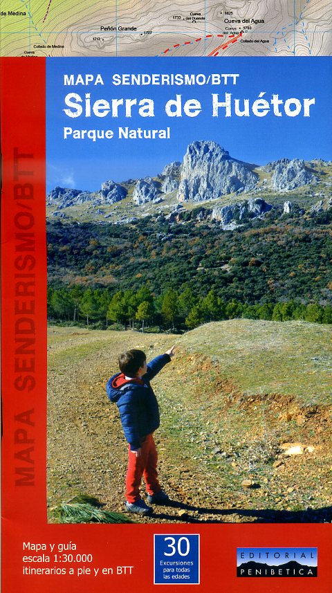 wandelkaart Sierra de Huétor Parque Natural 1:30.000 9788493795351  Penibetica   Wandelkaarten Prov. Málaga & Granada, Grazalema, Sierra Nevada