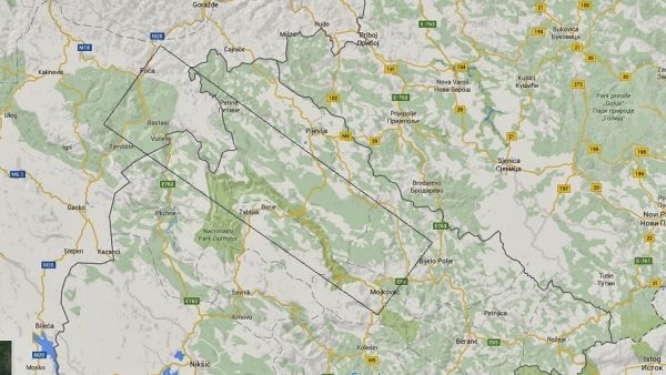 Tara 1:100.000 9788677224257  Intersistem Kartografija   Wandelkaarten Montenegro