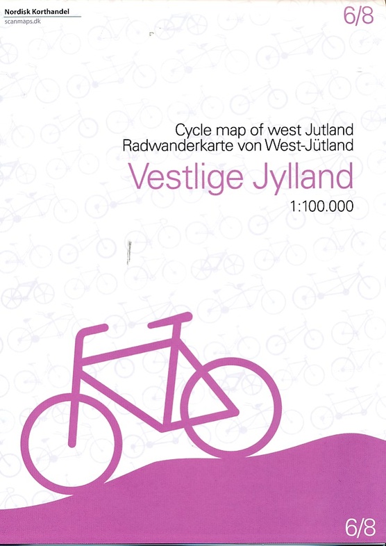 SM-6  West Jutland fietskaart 1:100.000 9788779671072  Scanmaps fietskaarten Denemarken  Fietskaarten Jutland