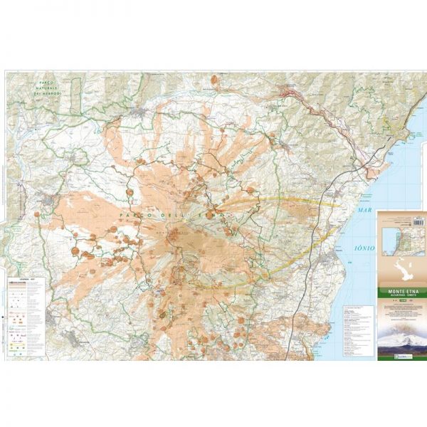 wandelkaart Etna (Monte Etna) 1:50.000 9788833030012  Global Map   Wandelkaarten Sicilië