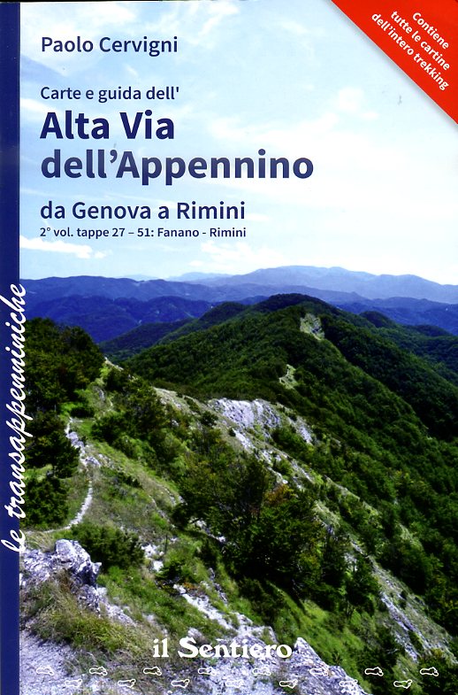 Alta Via dell'Appennino da Genova a Rimini, Vol.2 9788890999529  Il Sentiero   Meerdaagse wandelroutes, Wandelgidsen Bologna, Emilia-Romagna