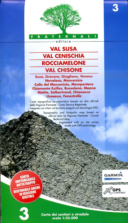 FRA-03  Val Susa - Val Cenischia | wandelkaart 1:25.000 9788897465201  Fraternali Editore Fraternali 1:25.000  Wandelkaarten Turijn, Piemonte