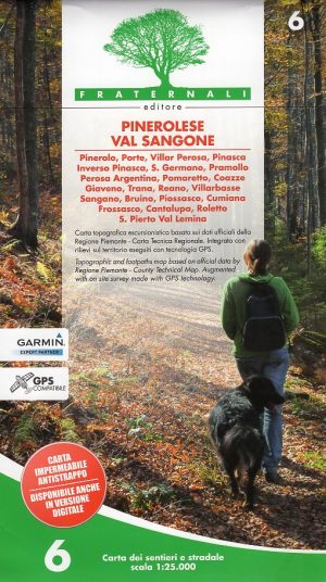 FRA-06  Pinerolese e Val Sangone | wandelkaart 1:25.000 9788897465218  Fraternali Editore Fraternali 1:25.000  Wandelkaarten Turijn, Piemonte